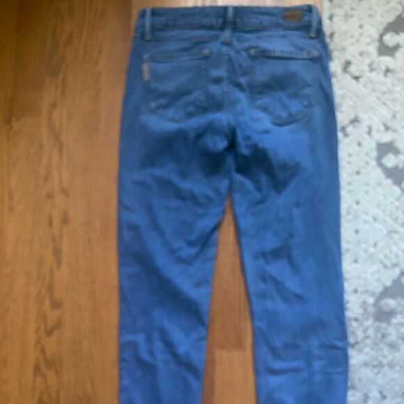 PAIGE DENIM Skyline Skinny Distressed Jeans Stretch size 26 five Pockets Women - Picture 5 of 11